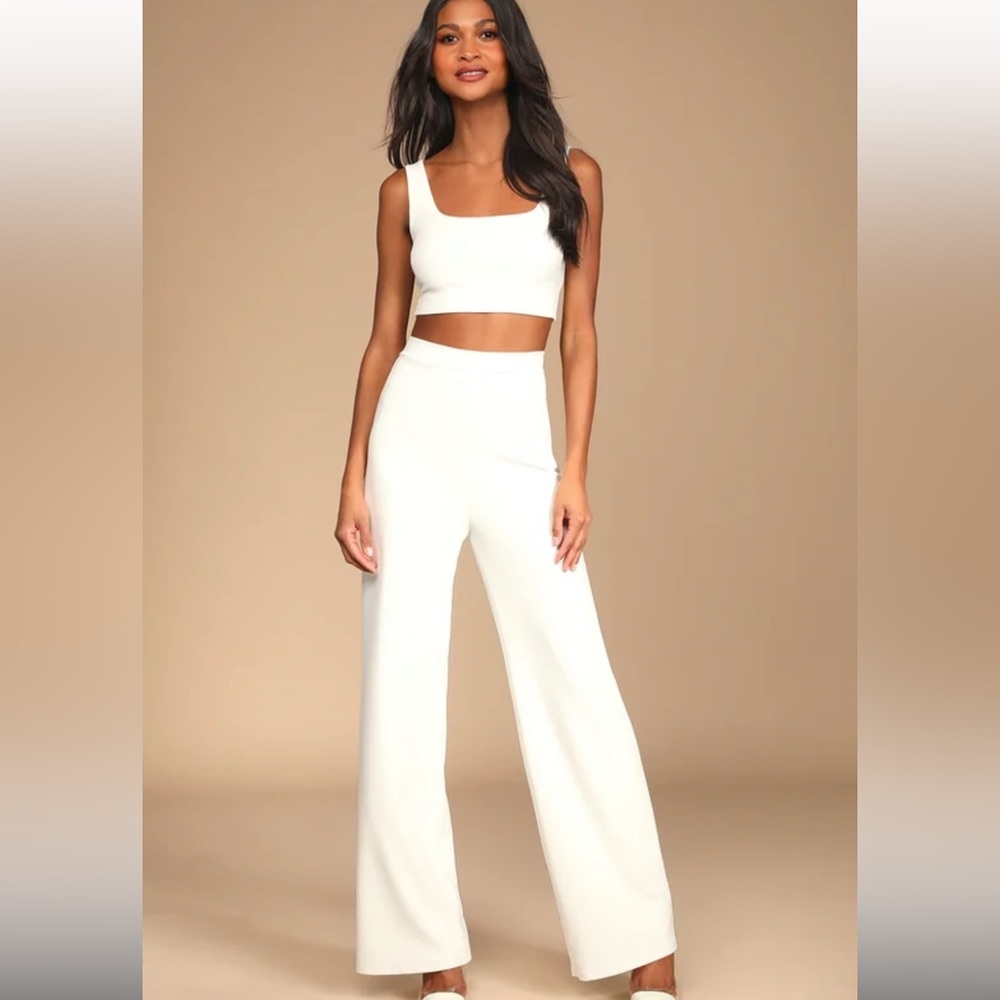 Lulus Two Piece White Set